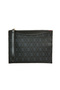 Women's Patterned Zippered Portfolio Bag with Wrist Strap - Casual & Stylish Handbag