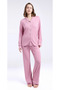 Women'S, Shirt Collar, Exclusive, Modal, (with Sleep Socks as a Gift) Pajama Set