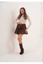 New Season Pleated Lace Detail Pleated Skirt Women - 3