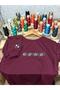Sweat Embroidered Cross Stitch Series - Burgundy - 2