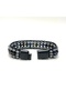 Certified Cancer Zodiac Sign Disc Model Natural Stone Men's Bracelet with Magnetic Clasp - 3