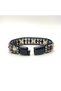 Certified Capricorn Zodiac Sign Disc Model Natural Stone Men's Bracelet with Magnetic Clasp - 7