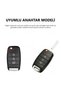 Kia Compatible Rio, Picanto, Sportege, Ceed, Optima, Sorento, Stinger, Cerato, Forte Gold Edge Tpu Key Case Cover (White) - 2