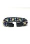 Certified Pisces Zodiac Sign Disc Model Natural Stone Men's Bracelet with Magnetic Clasp - 7