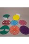 Set of 7 Coasters Designed with Sacred Symbols and Chakra Colors - 2