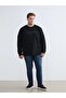 Lcwaikiki Classic Black Large Size Crew Neck Printed Men's Sweatshirt - 2