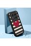 Redmi Note 14 Pro Plus+ 5g Compatible Black Silicone Heart Pattern Lens Protection Shock Absorbing Flexible Case - 3