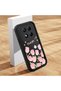 Redmi Note 14 Pro Plus+ 5g Compatible Black Silicone Tulip Pattern Lens Protection Shock-Absorbing Flexible Case - 3