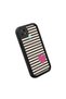 Realme C21 Compatible Black Silicone Heart Pattern Lens Protection Shock Absorbing Flexible Case - 3