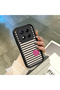 Redmi Note 14 Pro Plus+ 5g Compatible Black Silicone Heart Pattern Lens Protection Shock Absorbing Flexible Case