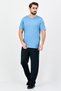 Men Sportswear Fit Short Sleeve Training T-Shirt, Steel Blue - 4