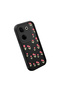 Tecno Camon 20 Pro 5g Compatible Black Silicone Flower Pattern Lens Protection Shock Absorption Flexible Case - 3