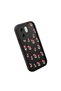 Infinix Hot 50I Compatible Black Silicone Flower Pattern Lens Protection Shock Absorbing Flexible Case - 3