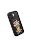 Infinix Hot 50I Compatible Black Silicone Tulip Patterned Lens Protection Shock-Absorbing Flexible Case - 3