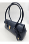 Women's Navy Blue Hand and Shoulder Bag Soft Faux Leather, Quality Workmanship, Stylish Design - 3