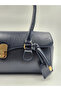 Women's Navy Blue Hand and Shoulder Bag Soft Faux Leather, Quality Workmanship, Stylish Design - 2