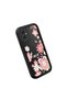 Samsung Galaxy A05 Compatible Black Silicone Lens Protection Shock Absorption Flexible Case Floral Butterfly Pattern - 3