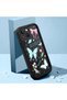 iPhone 14 Compatible Black Silicone Lens Protection Shock Absorbing Flexible Case Butterfly Pattern - 2