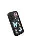 Samsung Galaxy A23 Compatible Black Silicone Lens Protection Shock Absorbing Flexible Case Butterfly Pattern - 3