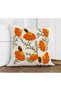 Bohemian Boho Daisy Themed Orange Color 3D Digital Printed Gift Throw Pillow Cover Set 6Pcsboho - 3