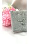 316L Steel Zircon Stone Heart Model Silver Steel Tarnish Resistant Necklace-45Cm - 3