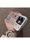 Tecno Spark Go 2024 Compatible Matte Glossy Surface Impact Protection Colorful Silver Case Graffiti - 4