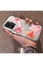 Xiaomi Poco C65 Compatible Floral Pattern Matte Glossy Surface Impact Protection Colorful Silver Case - 3