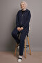 Zippered Double Suit N1011 Navy Blue - 2