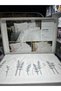 6-Piece Embroidered Bedding Set Double Size Parma Powder
