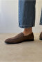 Women's Ballet Flats Brown Suede - 6