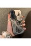 Samsung Galaxy S23 Fe Compatible Colorful Silver Matte Glossy Surface Impact Protection Case Butterfly Pattern - 4