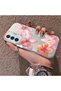 Samsung Galaxy M15 Compatible Flower Pattern Matte Glossy Surface Impact Protection Colorful Silver Case - 3