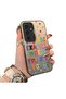 Samsung Galaxy S24 Plus Compatible Matte Glossy Surface Impact Protection Colorful Silver Case Graffiti - 2