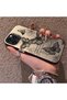iPhone 15 Pro Compatible Colorful Silver Matte Glossy Surface Impact Protection Case with Butterfly Pattern - 3