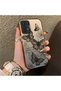 Samsung Galaxy A13 4g Compatible Colorful Silver Matte Glossy Surface Impact Protection Case Butterfly Pattern - 4