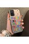 Xiaomi Redmi Note 10S Compatible Matte Shiny Surface Impact Protection Colorful Silver Case Graffiti