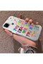 Realme C25 Compatible Matte Glossy Surface Impact Protection Colorful Silver Case Graffiti - 3