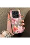 Xiaomi Poco X7 5g Compatible Floral Pattern Matte Glossy Surface Impact Protection Colorful Silver Case