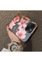 iPhone 15 Plus/14 Plus Compatible Floral Pattern Matte Glossy Surface Impact Protection Colorful Silver Case - 4