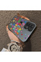 Samsung Galaxy A32 Compatible Matte Shiny Surface Impact Protection Colorful Silver Case Graffiti - 4