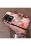 Xiaomi Redmi Note 13 Pro 4g Compatible Floral Pattern Matte Glossy Surface Impact Protection Colorful Silver Case - 4