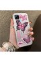 Realme C21 Compatible Colorful Silver Matte Glossy Surface Impact Protection Case with Butterfly Pattern - 4