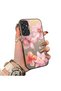 Samsung Galaxy A24 Compatible Flower Pattern Matte Glossy Surface Impact Protection Colorful Silver Case - 2