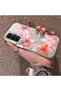 Samsung Galaxy A15 Compatible Floral Pattern Matte Glossy Surface Impact Protection Colorful Silver Case - 3
