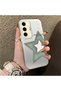 Samsung Galaxy S24 Fe Compatible Star Pattern Matte Glossy Surface Impact Protection Colorful Silver Case - 4