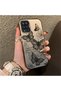 Samsung Galaxy A12/M12 Compatible Colorful Silver Matte Glossy Surface Impact Protection Case Butterfly Pattern - 4