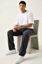 Men's Relaxed Fit Baggy Jean Trousers 30075 - Anthracite - 4