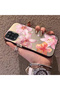 Samsung Galaxy A12/M12 Compatible Flower Pattern Matte Glossy Surface Impact Protection Colorful Silver Case - 3