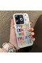 Tecno Spark Go 2024 Compatible Matte Glossy Surface Impact Protection Colorful Silver Case Graffiti