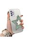 Samsung Galaxy A72 Compatible Star Pattern Matte Glossy Surface Impact Protection Colorful Silver Case
